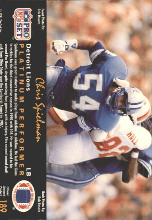 1991 Pro Set Platinum Football Card Pick 1-250