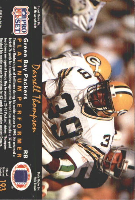 1991 Pro Set Platinum Football Card Pick 1-250