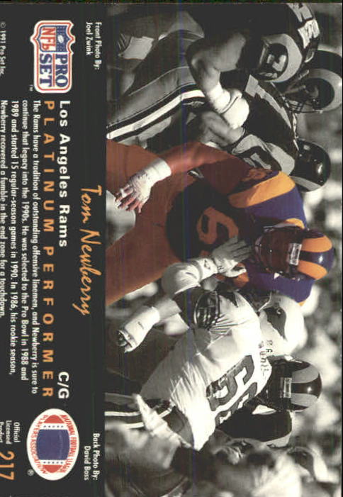 1991 Pro Set Platinum Football Card Pick 1-250