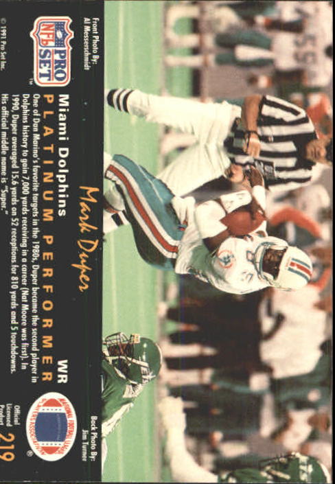 1991 Pro Set Platinum Football Card Pick 1-250