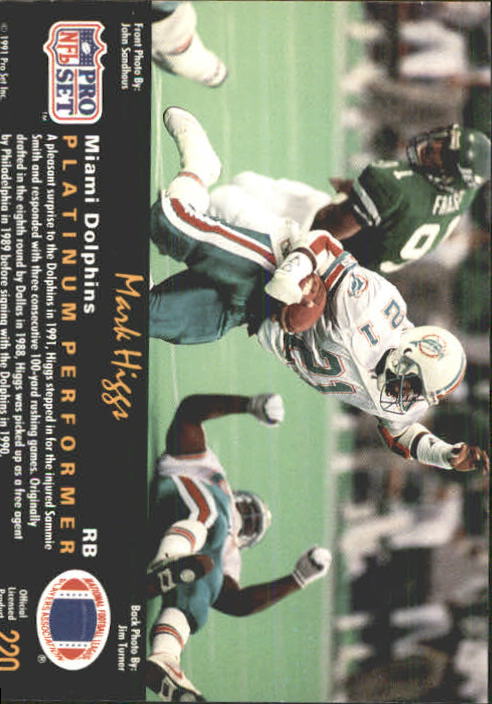 1991 Pro Set Platinum Football Card Pick 1-250