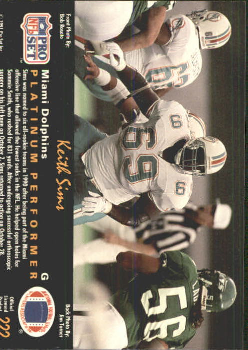 1991 Pro Set Platinum Football Card Pick 1-250