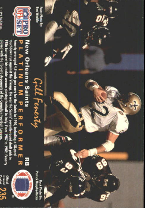 1991 Pro Set Platinum Football Card Pick 1-250