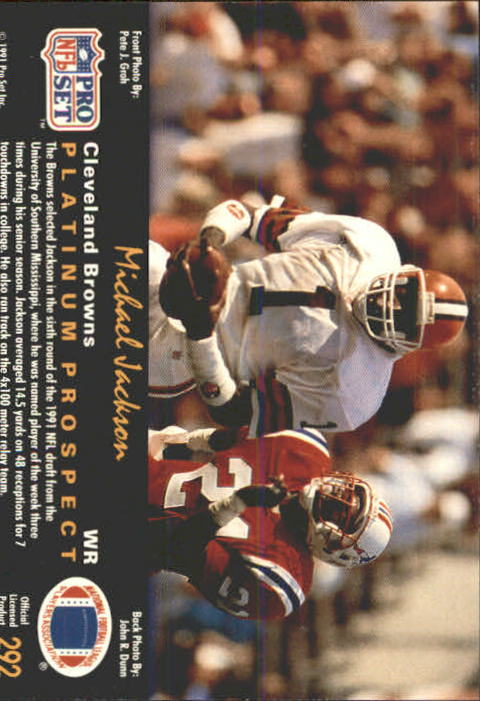 1991 Pro Set Platinum Football Card 284 315 Pick Your Player EBay