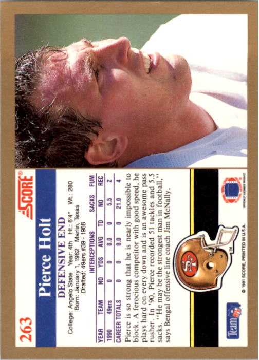 1991 Score Football "Main Set" Cards #251 to #500 Rookies and Veterans - Picture 27 of 499