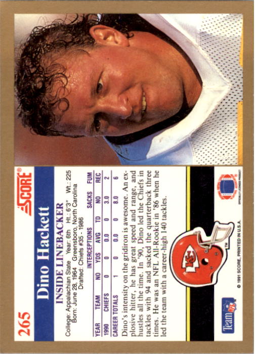 1991 Score Football "Main Set" Cards #251 to #500 Rookies and Veterans - Picture 31 of 499