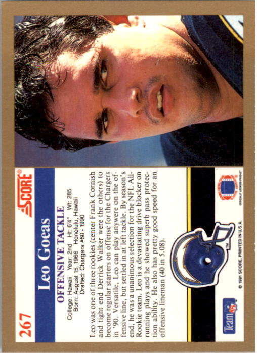 1991 Score Football "Main Set" Cards #251 to #500 Rookies and Veterans - Picture 35 of 499
