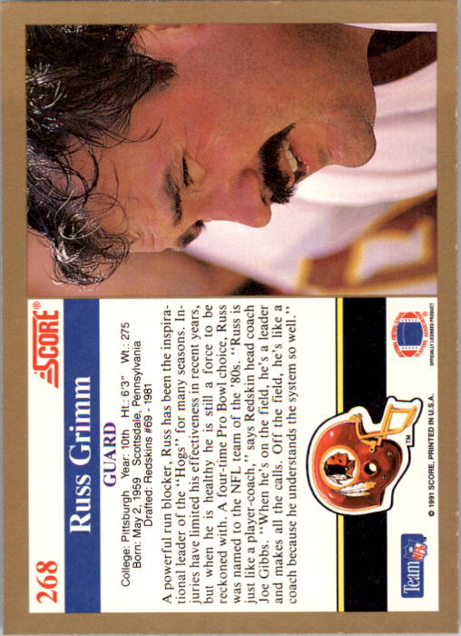 1991 Score Football "Main Set" Cards #251 to #500 Rookies and Veterans - Picture 37 of 499