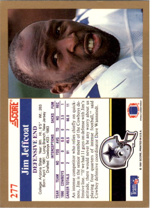 1991 Score Football "Main Set" Cards #251 to #500 Rookies and Veterans - Picture 55 of 499