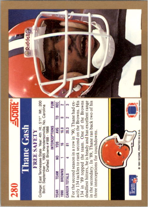 1991 Score Football "Main Set" Cards #251 to #500 Rookies and Veterans - Picture 61 of 499