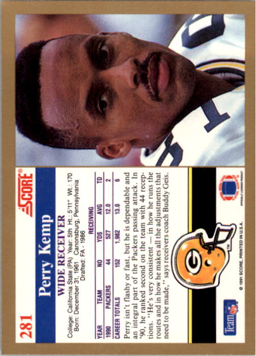 1991 Score Football "Main Set" Cards #251 to #500 Rookies and Veterans - Picture 63 of 499