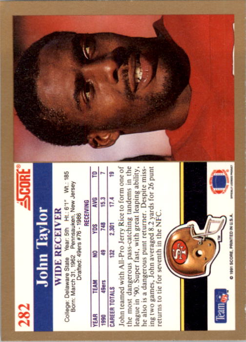 1991 Score Football "Main Set" Cards #251 to #500 Rookies and Veterans - Picture 65 of 499