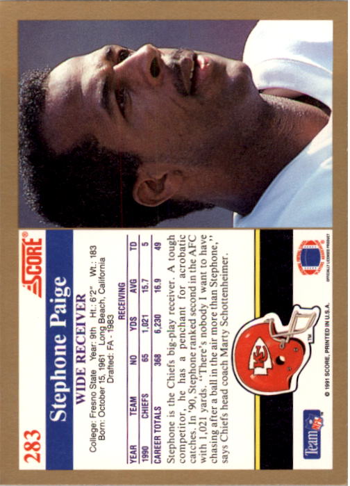 1991 Score Football "Main Set" Cards #251 to #500 Rookies and Veterans - Picture 67 of 499
