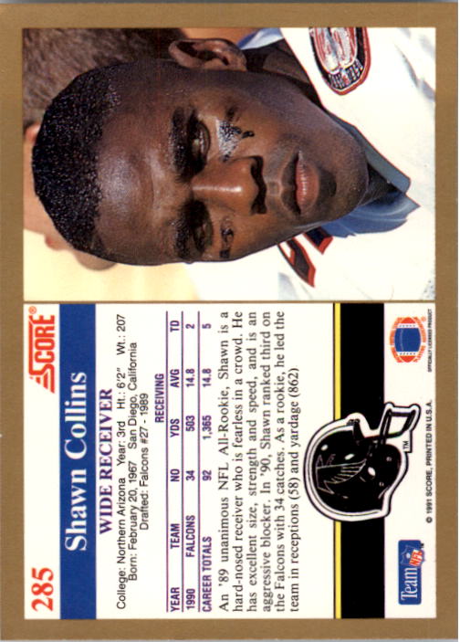 1991 Score Football "Main Set" Cards #251 to #500 Rookies and Veterans - Picture 71 of 499