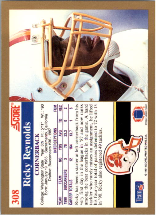 1991 Score Football "Main Set" Cards #251 to #500 Rookies and Veterans - Picture 117 of 499