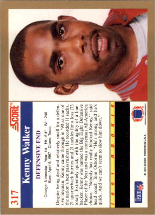 1991 Score Football "Main Set" Cards #251 to #500 Rookies and Veterans - Picture 135 of 499