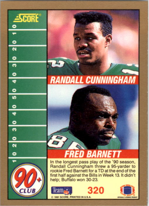1991 Score Football "Main Set" Cards #251 to #500 Rookies and Veterans - Picture 141 of 499