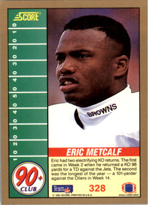 1991 Score Football "Main Set" Cards #251 to #500 Rookies and Veterans - Picture 157 of 499
