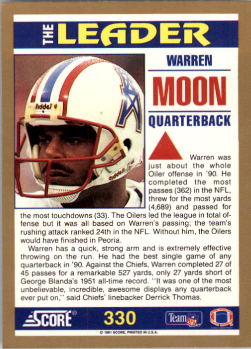 1991 Score Football "Main Set" Cards #251 to #500 Rookies and Veterans - Picture 161 of 499