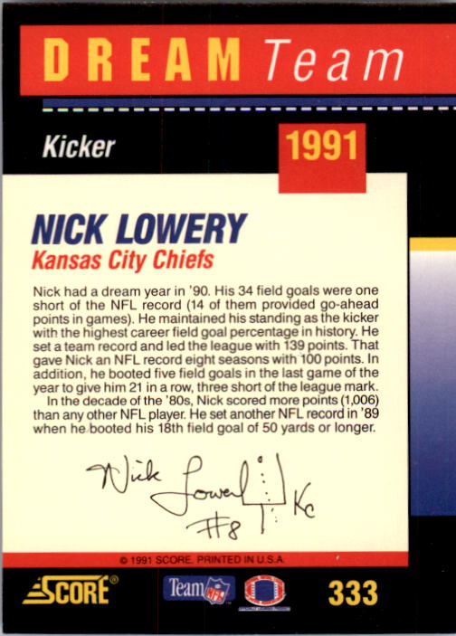 1991 Score Football "Main Set" Cards #251 to #500 Rookies and Veterans - Picture 167 of 499