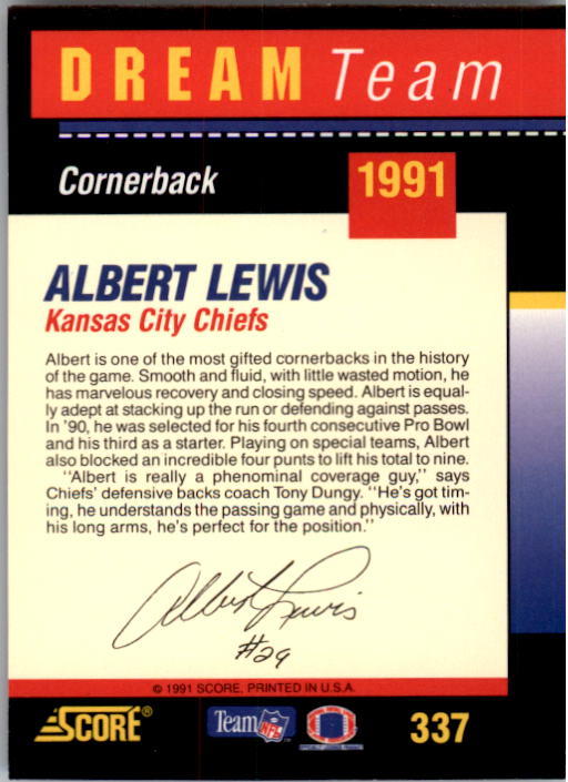 1991 Score Football "Main Set" Cards #251 to #500 Rookies and Veterans - Picture 175 of 499