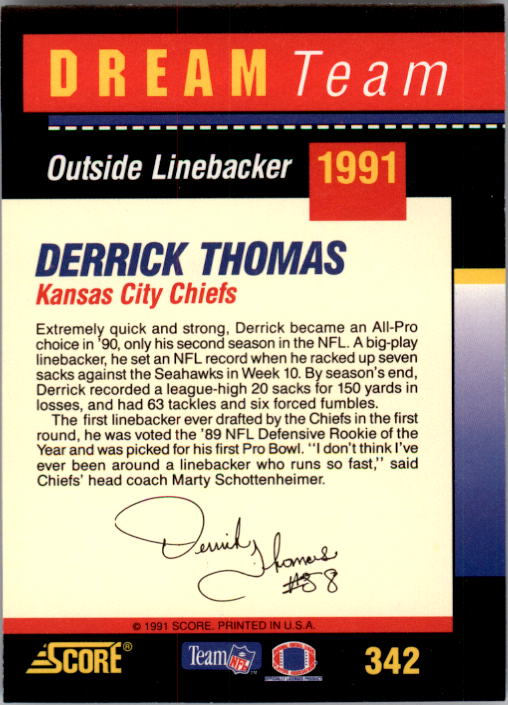 1991 Score Football "Main Set" Cards #251 to #500 Rookies and Veterans - Picture 185 of 499