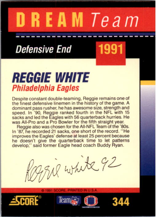 1991 Score Football "Main Set" Cards #251 to #500 Rookies and Veterans - Picture 189 of 499