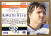 1991 Score Football "Main Set" Cards #251 to #500 Rookies and Veterans - Picture 225 of 499