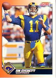 1991 Score Football "Main Set" Cards #251 to #500 Rookies and Veterans - Picture 234 of 499