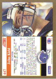 1991 Score Football "Main Set" Cards #251 to #500 Rookies and Veterans - Picture 393 of 499