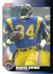 1991 Score Football "Main Set" Cards #251 to #500 Rookies and Veterans - Picture 412 of 499