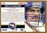 1991 Score Football "Main Set" Cards #251 to #500 Rookies and Veterans - Picture 415 of 499