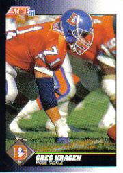 1991 Score Football "Main Set" Cards #251 to #500 Rookies and Veterans - Picture 424 of 499