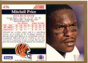 1991 Score Football "Main Set" Cards #251 to #500 Rookies and Veterans - Picture 451 of 499