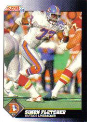 1991 Score Football "Main Set" Cards #251 to #500 Rookies and Veterans - Picture 490 of 499