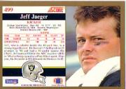 1991 Score Football "Main Set" Cards #251 to #500 Rookies and Veterans - Picture 497 of 499