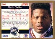 1991 Score Football "Main Set" Cards #251 to #500 Rookies and Veterans - Picture 499 of 499