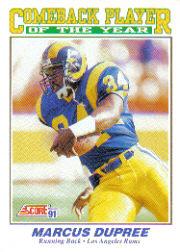 1991 Score Football "Main Set" Cards #501 to #686 Rookies and Veterans - Picture 231 of 361