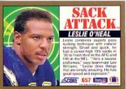 1991 Score Football "Main Set" Cards #501 to #686 Rookies and Veterans - Picture 308 of 361