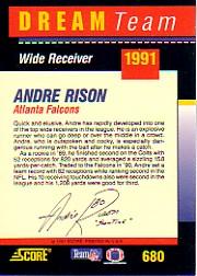 1991 Score Football "Main Set" Cards #501 to #686 Rookies and Veterans - Picture 349 of 361