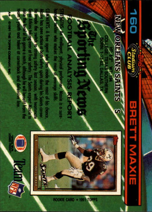 1991 Stadium Club Reggie Langhorne Cleveland Browns #105