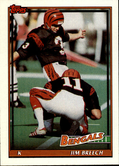 1989 Topps - Jim Breech - Cincinnati Bengals - # 39