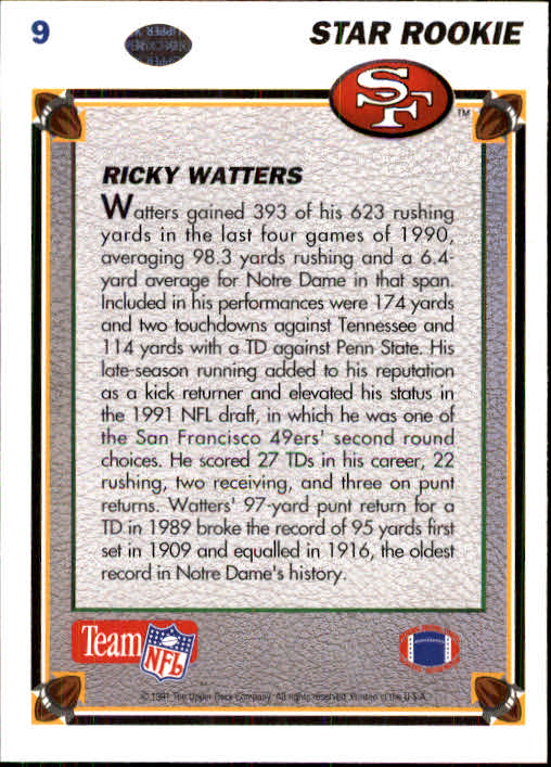 1991 Upper Deck Football "Main Set" Cards #1 to #250 Rookies and Veterans - Picture 19 of 495