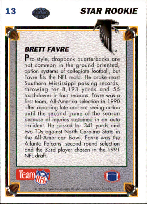 1991 Upper Deck Football "Main Set" Cards #1 to #250 Rookies and Veterans - Picture 27 of 495