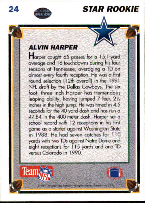 1991 Upper Deck Football "Main Set" Cards #1 to #250 Rookies and Veterans - Picture 51 of 495