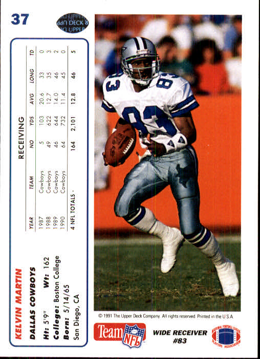 1991 Upper Deck Football "Main Set" Cards #1 to #250 Rookies and Veterans - Picture 73 of 495