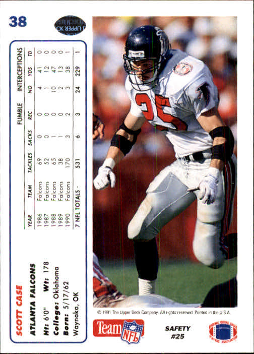 1991 Upper Deck Football "Main Set" Cards #1 to #250 Rookies and Veterans - Picture 75 of 495