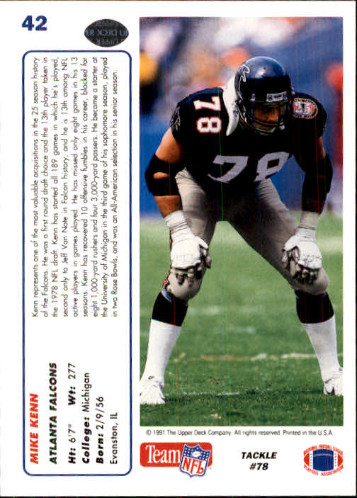 1991 Upper Deck Football "Main Set" Cards #1 to #250 Rookies and Veterans - Picture 83 of 495