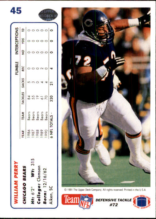 1991 Upper Deck Football "Main Set" Cards #1 to #250 Rookies and Veterans - Picture 89 of 495