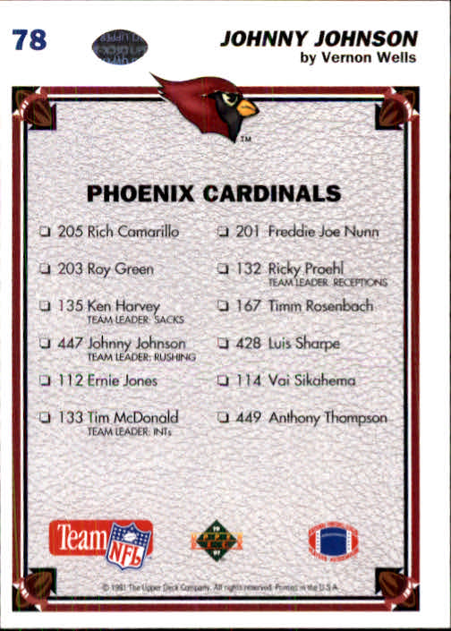 1991 Upper Deck Football "Main Set" Cards #1 to #250 Rookies and Veterans - Picture 155 of 495